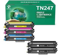 TN-243CMYK Toner Value Pack Compatible for Brother DCP-l3550CDW Toner Cartridges TN243 TN247 TN243CMYK for Brother HL-L3230CDW Toner MFC-l3750CDW HL-L3210CW MFC-L3710CW MFC-L3770CDW (5 Pack)