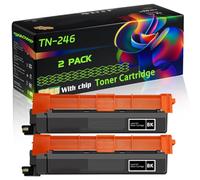 TN-246 Compatible for Brother Toner Cartridge with Chip DCP-9017CDW HL-3152CDW MFC-9332CDW Printers (2 Pack Black)