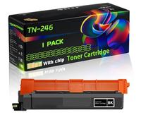 TN-246 Compatible for Brother Toner Cartridge with Chip HL-3172CDW MFC-9342CDW HL-3142CW Printers (1 Pack Black)