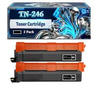 TN-246 Toner Cartridge Compatible for Brother DCP-9017CDW HL-3152CDW MFC-9332CDW DCP-9022CDW Printers, With Chip Large Capacity 2500 Pages (2 Pack Black)