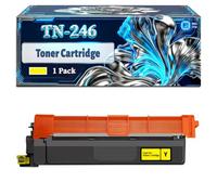 TN-246 Toner Cartridge Compatible for Brother DCP-9017CDW HL-3152CDW MFC-9332CDW DCP-9022CDW Printers, With Chip Large Capacity 2500 Pages (1 Pack Yellow)