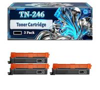 TN-246 Toner Cartridge Compatible for Brother HL-3172CDW MFC-9342CDW HL-3142CW MFC-9142CDN Printers, With Chip Large Capacity 2500 Pages (3 Pack Black)