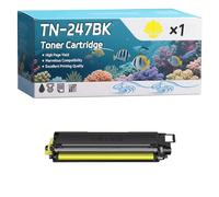 TN-247BK TN-247C TN-247M TN-247Y Toner Cartridge Compatible for Brother DCP-L3510CDW DCP-L3550CDW HL-L3210CW HL-L3270CDW MFC-L3730CDN Printers (1 Pack Yellow)