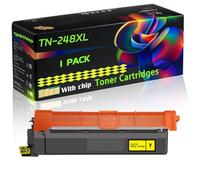 TN-248XL Compatible for Brother Toner Cartridges with Chip HL-L3220CW HL-L3220CWE HL-L3240CDW Printers (1 Pack Yellow)