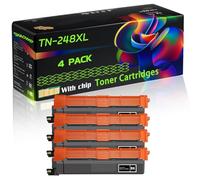 TN-248XL Compatible for Brother Toner Cartridges with Chip MFC-L3740CDW MFC-L3740CDWE MFC-L3760CDW MFC-L8340CDW Printers (4 Pack Black)