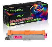 TN-248XL Compatible for Brother Toner Cartridges with Chip TN-248 TN 248XL HL-L3220CW MFC-L8390CDW DCPL3520CDW DCP-L3560CDW Printers (1 Pack Magenta)