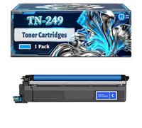 TN-249 Toner Cartridges Compatible for Brother HL-L8230CDW HL-L8240CDW MFC-L8340CDW MFC-L8390CDW Printers, With Chip Large Capacity 5500 Pages (1 Pack Cyan)