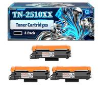 TN-2510XXL Toner Cartridges Compatible for Brother MFC-L2827DWXL DCP-L2627DWE HL-L2445DW MFC-L2860DW DCP-L2627DWXL Printers, With Chip Large Capacity 4000 Pages (3 Pack Black)