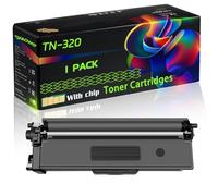 TN-320 Compatible for Brother Toner Cartridges with Chip DCP-9055CDW DCP-9270CDN HL-4140CN HL-4150CDN HL-4570CDW MFC-9460CDN MFC-9465CDN Printers (1 Pack Black)