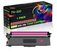 TN-320 Compatible for Brother Toner Cartridges with Chip DCP-9055CDW DCP-9270CDN HL-4140CN HL-4150CDN HL-4570CDW MFC-9460CDN MFC-9465CDN Printers (1 Pack Magenta)