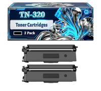 TN-320 Toner Cartridges Compatible for Brother DCP-9055CDW DCP-9270CDN HL-4140CN HL-4150CDN HL-4570CDW MFC-9460CDN MFC-9465CDN Printers (2 Pack Black)