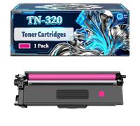 TN-320 Toner Cartridges Compatible for Brother DCP-9055CDW DCP-9270CDN HL-4140CN HL-4150CDN HL-4570CDW MFC-9460CDN MFC-9465CDN Printers (1 Pack Magenta)