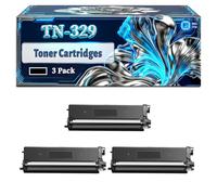 TN-329 Toner Cartridges Compatible for Brother DCP-L8450CDW HL-L8350CDWT MFC-L8850CDW Printers, With Chip Large Capacity 5000 Pages (3 Pack Black)