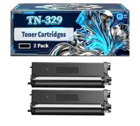 TN-329 Toner Cartridges Compatible for Brother DCP-L8450CDW HL-L8350CDWT MFC-L8850CDW Printers, With Chip Large Capacity 5000 Pages (2 Pack Black)