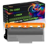 TN-3380 Compatible for Brother Toner Cartridge with Chip DCP-8110DN DCP-8250DN HL-5440D Printers (1 Pack Black)