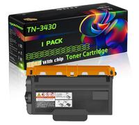 TN-3430 Compatible for Brother Toner Cartridge with Chip HL-L5200DWT MFC-L6800DW MFC-L6900DWT DCP-L6600DW Printers (1 Pack Black)