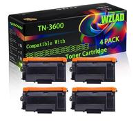 TN-3600 Compatible for Brother Toner Cartridge with Chip HL-L6210DW HL-L6410DN HL-L6415DN MFC-L5710DN Printers (4 Pack Black)