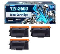 TN-3600 Toner Cartridge Compatible for Brother MFC-L5715DN MFC-L6710DW MFC-L6910DN MFC-L6915DN Printers, With Chip Large Capacity 3000 Pages (3 Pack Black)