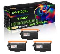 TN-3600XL Compatible for Brother Toner Cartridges with Chip HL-L6415DN MFC-L5710DN MFC-L5710DW MFC-L5715DN MFC-L6710DW MFC-L6910DN Printers (3 Pack Black)