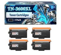 TN-3600XL Toner Cartridges Compatible for Brother DCP-L5510DW HL-L5210DN HL-L5210DW HL-L5215DN HL-L6210DW HL-L6410DN Printers, With Chip Large Capacity 7000 Pages (4 Pack Black)