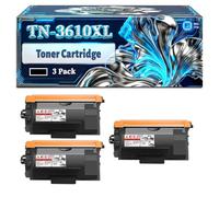TN-3610XL Toner Cartridge Compatible for Brother HL-L6210DW HL-L6410DN HL-L6415DN MFC-L6710DW MFC-L6910DN MFC-L6915DN Printers, With Chip Large Capacity 18000 Pages (3 Pack Black)