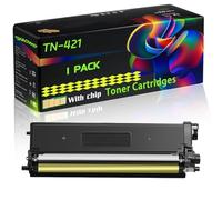 TN-421 Compatible for Brother Toner Cartridges with Chip DCP-L8410CDW HL-L8260CDW HL-L8360CDW MFC-L8690CDW Printers (1 Pack Yellow)