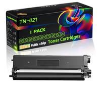 TN-421 Compatible for Brother Toner Cartridges with Chip DCP-L8410CDW HL-L8260CDW HL-L8360CDW MFC-L8690CDW Printers (1 Pack Black)
