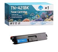 TN-421BK TN-421C TN-421M TN-421Y Toner Cartridge Compatible for Brother DCP-L8410CDW MFC-L8690CDW HL-L8260CDW MFC-L8900CDW Printers (1 Pack Cyan)