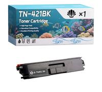 TN-421BK TN-421C TN-421M TN-421Y Toner Cartridge Compatible for Brother DCP-L8410CDW MFC-L8690CDW HL-L8260CDW MFC-L8900CDW Printers (1 Pack Black)