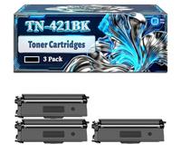 TN-421BK Toner Cartridges Compatible for Brother DCP-L8410CDW MFC-L8690CDW HL-L8260CDW MFC-L8900CDW HL-L8360CDW Printers, With Chip Large Capacity 4500 Pages (3 Pack Black)