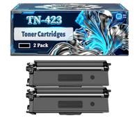 TN-423 Toner Cartridges Compatible for Brother DCP-L8410CDN HL-L8260CDW MFC-L8690CDW DCP-L8410CDW HL-L8360CDW MFC-L8900CDW Printers, With Chip Large Capacity 7500 Pages (2 Pack Black)