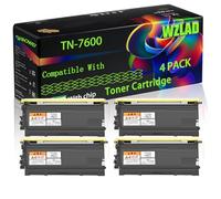 TN-7600 Compatible for Brother Toner Cartridge with Chip HL-1670NLT HL-5030 HL-5050 HL-5070N Printers (4 Pack Black)