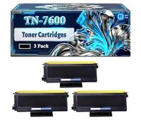 TN-7600 Toner Cartridges Compatible for Brother DCP-8020 DCP-8025D HL-1650 HL-1670 HL-1850 HL-1850N HL-1870 Printers, With Chip Large Capacity 7700 Pages (3 Pack Black)
