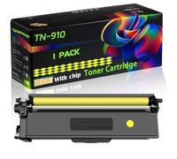 TN-910 Compatible for Brother Toner Cartridge with Chip HL-L9310CDW MFC-L9570CDW HL-L9310CDWT MFC-L9570CDWMT HL-L9310CDWTT Printers (1 Pack Yellow)