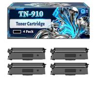 TN-910 Toner Cartridge Compatible for Brother HL-L9310CDW MFC-L9570CDW HL-L9310CDWT MFC-L9570CDWMT HL-L9310CDWTT MFC-L9577CDW Printers, With Chip Large Capacity 9000 Pages (4 Pack Black)