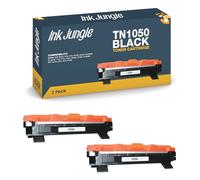 TN1050 Black Toner Cartridge Compatible With Brother DCP1510 DCP1512 DCP1610W DCP1612W DCP1612WVB HL1110 HL1112 HL1112A HL1210W HL1212W HL1212WVB MFC1810 MFC1910 MFC1910W (TN1050 Black, 2)