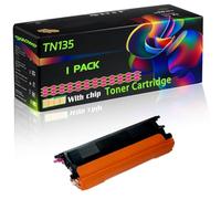 TN135 Compatible for Brother Toner Cartridge with Chip DCP-9040CN DCP-9042CDN DCP-9045CDN HL-4040CN Printers (1 Pack Magenta)