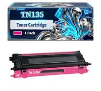 TN135 Toner Cartridge Compatible for Brother DCP-9040CN DCP-9042CDN DCP-9042CN DCP-9045CDN HL-4040CDN HL-4040CN HL-4050CDN HL-4070CDW MFC-9440CN MFC-9450CDN MFC-9840 Printers (1 Pack Magenta)