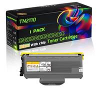 TN2110 Compatible for Brother Toner Cartridge with Chip HL-2140 Mono Printer HL-2150 Mono Printer HL-2170 Printers (1 Pack Black)