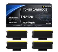 TN2120 Toner Cartridge Compatible for Brother TN 2120 TN2120 2600pages | for DCP-7030 DCP-7040 HL-2120 HL-2125 HL-2140 HL-2150 HL-2170 MFC-7040 MFC-7320 MFC-7440 MFC-7840 Printers,Black-4pack
