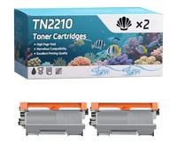 TN2210 Toner Cartridges Compatible for Brother DCP-7060D DCP-7065DN DCP-7070DW Printers, High-Definition Printing Effect with Chip, 2600 Pages (2-Pack Black)