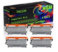 TN2220 Compatible for Brother Toner Cartridge with Chip DCP-7065 DCP-7060 DCP-7070 MFC-7860 MFC-7360 Printers (4 Pack Black)