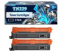TN229 Toner Cartridges Compatible for Brother HL-L3240CDW HL-L3295CDW MFC-L3780CDW Printers, With Chip Large Capacity 4000 Pages (2 Pack Black)