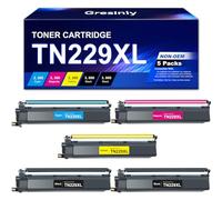 TN229XL TN229 XL /V Toner Cartridge High Yield 4-Pack with Chip Compatible for Brother TN229 TN229XL Toner Cartridges MFC-L3720CDW L3780CDW HL-L3280CDW L3220CDW L3300CDW Printers,5P