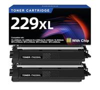 TN229XL TN229XLBK Black High Yield Toner Cartridge Replacement for Brother TN229 XL Black Toner Works for Brother HL-L3220CDW L3280CDW L3300CDW L3295CDW L8245CDW MFC-L3720CDW L3780CDW Printer, 2-Pack