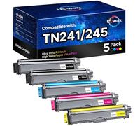TN241 TN245 Toner Compatible with Brother MFC-9332CDW Toner DCP-9022CDW MFC-9142CDN HL-3142CW HL-3152CDW HL-3140CW MFC-9140CDN MCF-9342CDW HL-3172CDW MFC-9142CDN MFC-9342CDW 5.5