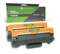 TN2420 TN-2420 Toner Cartridge Compatible for Brother TN2410 HL-L2350DW for DCP-L2510D L2530DW L2550DN HL-L2310D L2350DW L2357DW L2375DW MFC-L2710DN L2710DW L2730DW L2750D Standard Yield (2 Black)