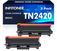 TN2420 Toner Cartridge for Brother HL-L2350DW Toner TN-2420 TN2410 TN-2410 MFC-L2710DW MFC-L2710DN HL L2350DW HL-L2310D DCP-L2530DW MFC-L2750DW DCP-L2510D MFC-L2730DW DCP-L2550DN HL-L2375DW Ink 2-Pack