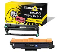 TN243 Black Toner with DR243CL Drum Unit,Compatible with Brother HL-L3200, MFC-L3700, DCP-L3500 Series Printers,18000 Page Yield(1 Drum+ 1 Toner)