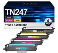 TN247 Toner Cartridge Compatible with Brother TN-243CMYK TN-247 Toner for Brother MFC-L3750CDW MFC-L3770CDW MFC-L3710CW DCP-L3550CDW DCP-L3510CDW HL-L3210CW HL-L3230CDW (Black, Cyan, Magenta, Yellow)